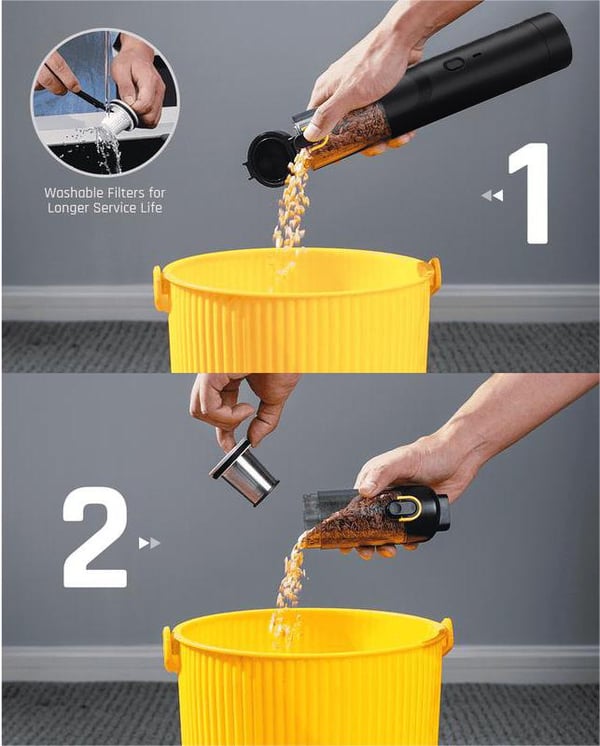 đ AkkumulĂĄtoros AutĂłporszĂvĂł Nagy TeljesĂtmĂ©ny 13000Pa/30AW đ„°