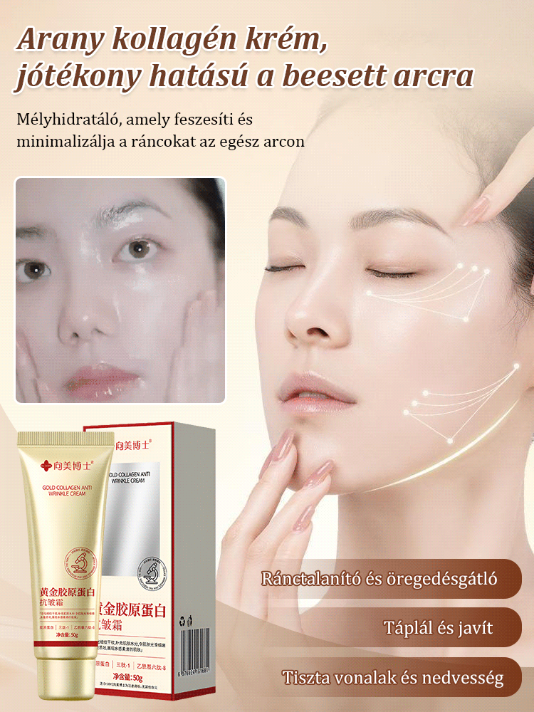 【Arany kollagén ránctalanító krém】Évfordulós, korlátozott ideig 50% kedvezmény!
