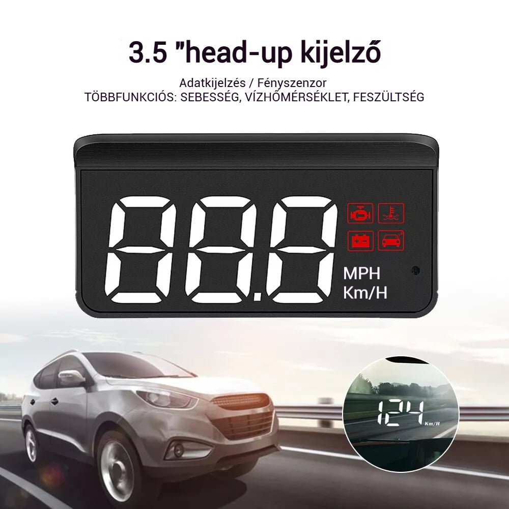 OBD2 HUD Car Head Up Display projektor projektor sebességmérő