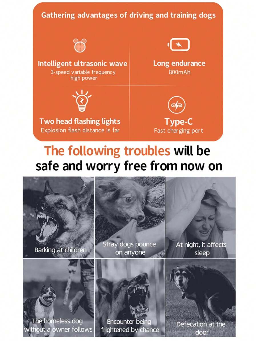 Ultrahangos kutyaugatás-riasztó eszköz – humánus és hatékony kutyariasztó