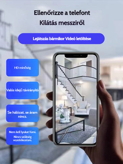 Ultra HD mikrofelügyelet 📷 Nincs szükség a hálózathoz és a tápellátáshoz való csatlakozásra 🔋
