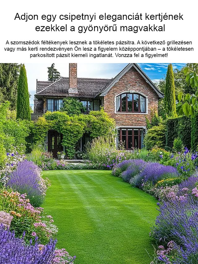 7 napos, gyorsan növő zöld fű egész évben