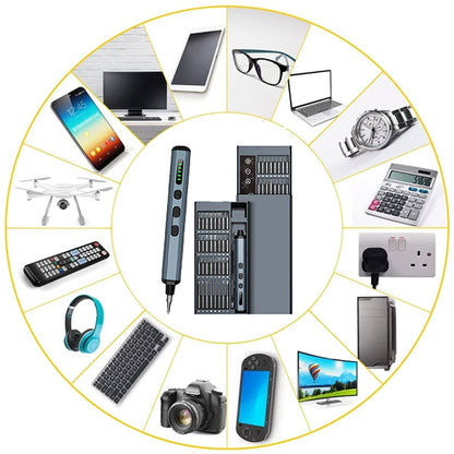 64 in 1 Készlet elektromos csavarhúzóval – Screwset