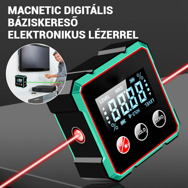 Mágneses digitális szögmérő elektronikus lézerrel