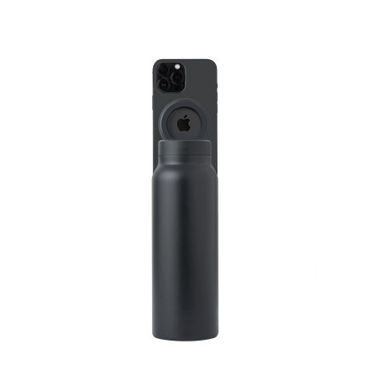 A vizes palack, amely mágnesesen tartja a telefont + ingyenes mágneses erősítő gyűrű