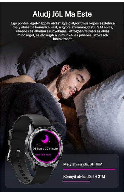 🙂Használja, mielőtt kifizetné🙂Rozsdamentes acél szíj 24 órás vércukorszint-ellenőrző okosóra HW4