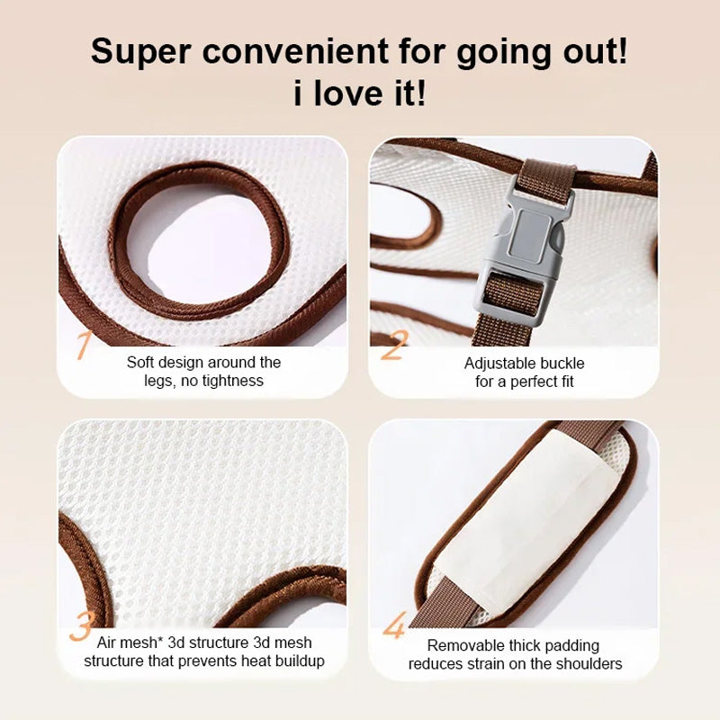 🐕🐈Hordozható, lélegző hátizsák háziállatok szállítására