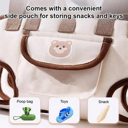 🐕🐈Hordozható, lélegző hátizsák háziállatok szállítására