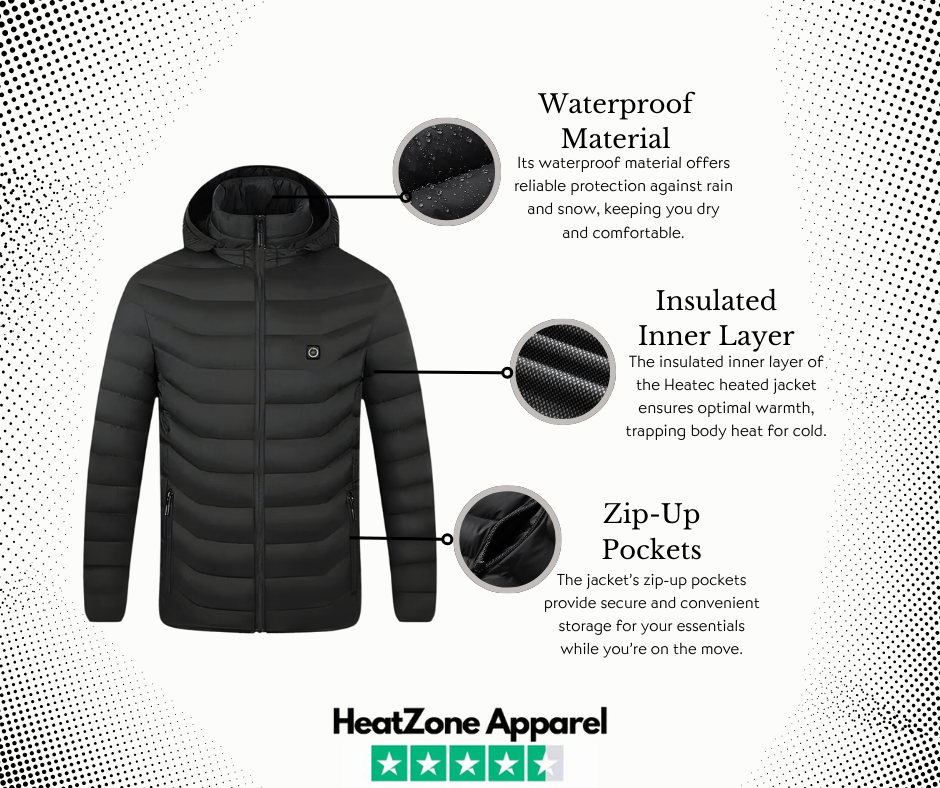 🎉Az utolsó 17 darab 75% téli kedvezménnyel🎉HeatZone© fűtött kabát Könnyen ellenáll -15 foknak!