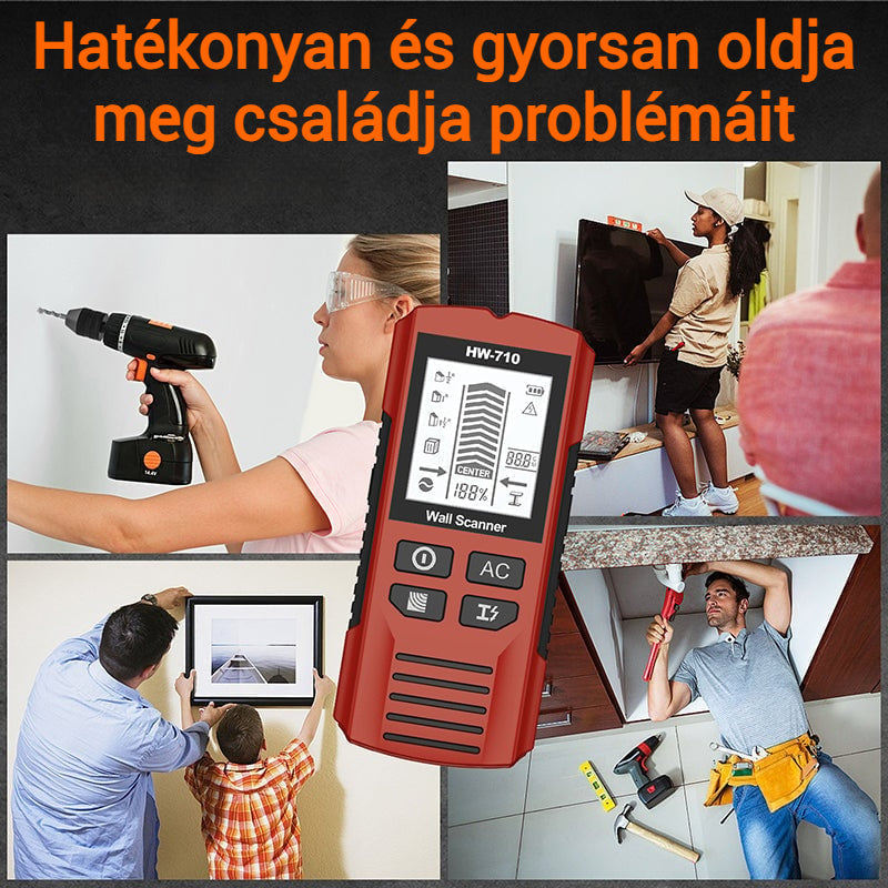 🔥💯Multifunkciós kézi fém- és faldetektor