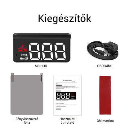 OBD2 HUD Car Head Up Display projektor projektor sebességmérő