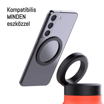 A vizes palack, amely mágnesesen tartja a telefont + ingyenes mágneses erősítő gyűrű