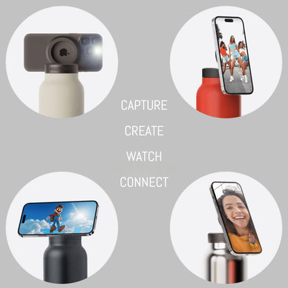 A vizes palack, amely mágnesesen tartja a telefont + ingyenes mágneses erősítő gyűrű