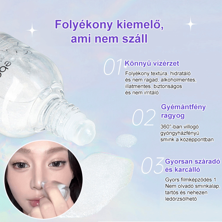 【Sellő könnycsepp】gyémántfényű fókuszpont görgős kiemelő folyadék