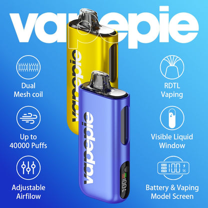 VAPEPIE Max 40000 PUFFS - A világ első ultravékony, nagy kapacitású vapeja