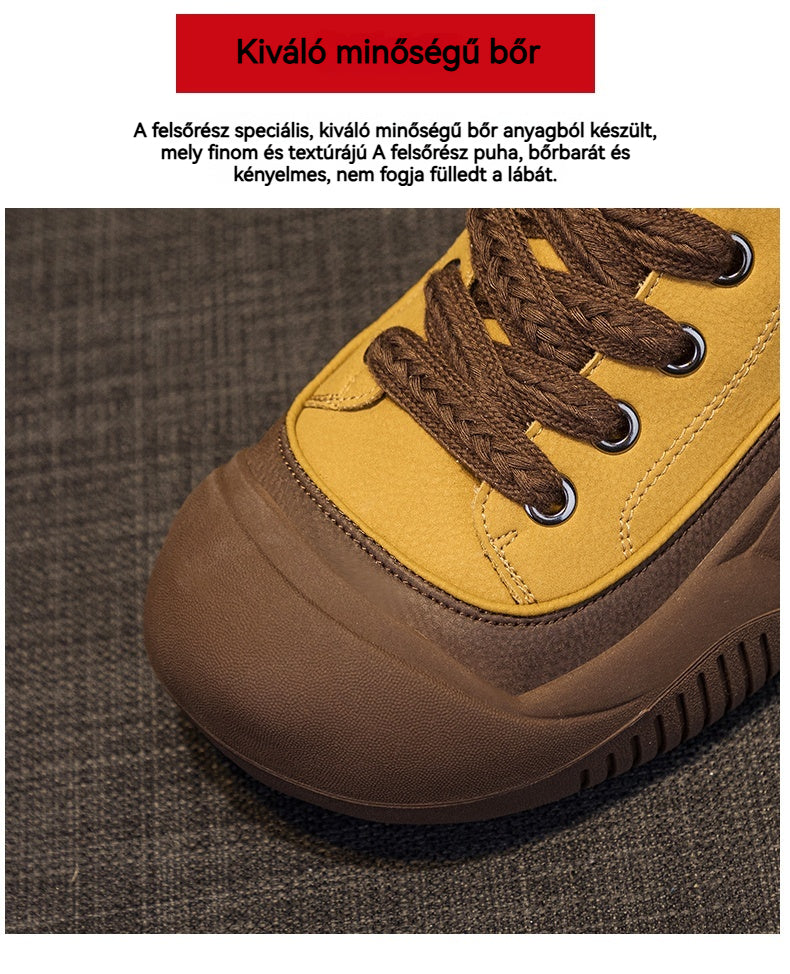 👍Pamut meleg vintage magas tetejű tehénbőr boka csizma👍